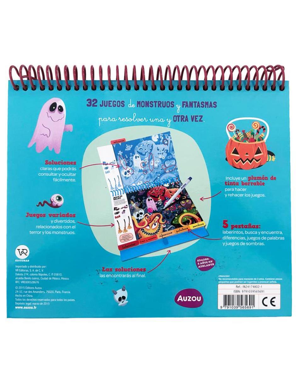 Libro 32 JUEGOS DE MONSTRUOS Y FANTASMAS de Auzou 4