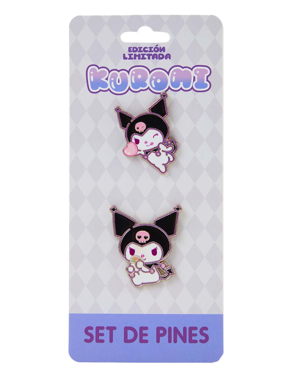 Set pin de metal Kuromi 4