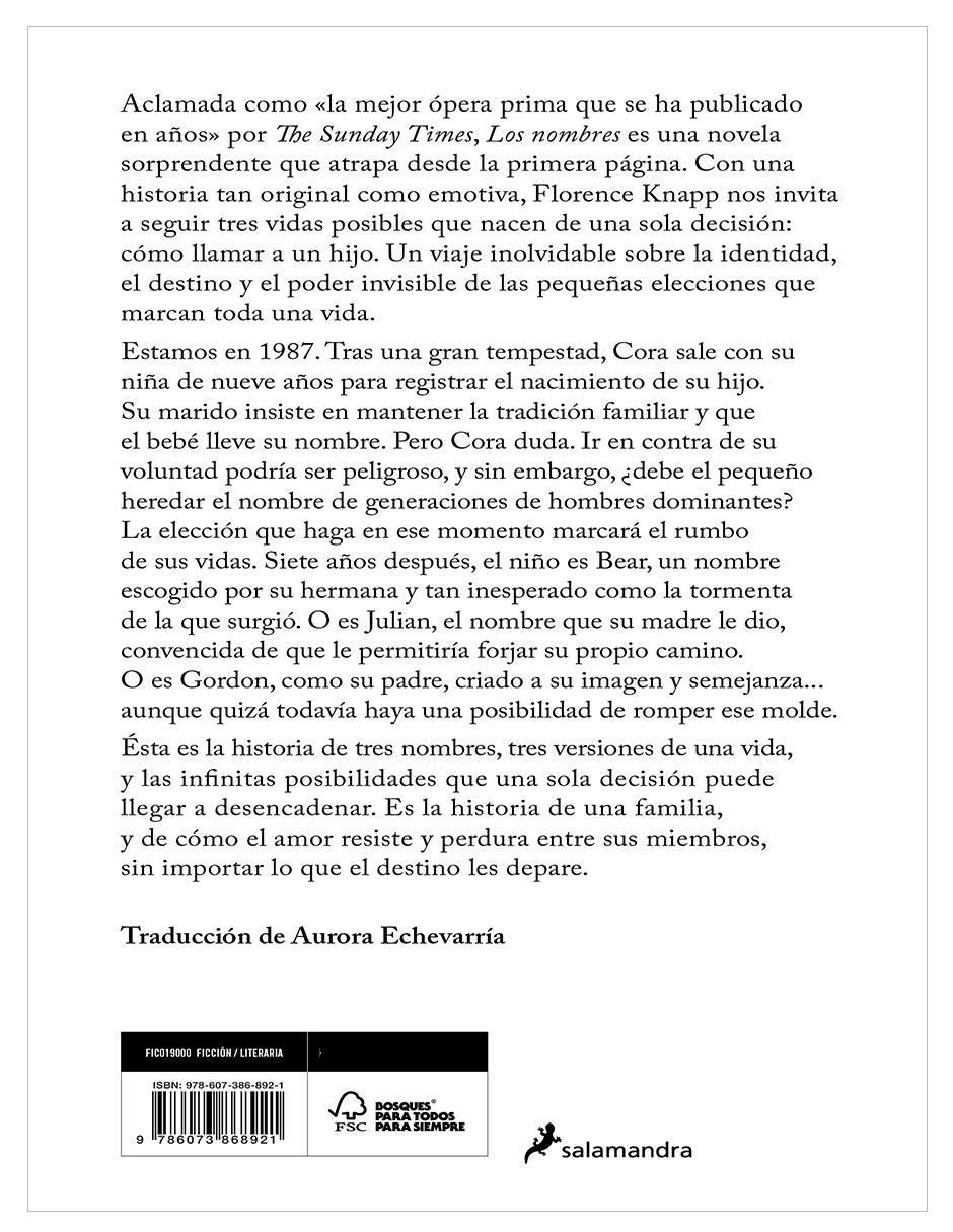 Libro Los nombres de Florence Knapp 3