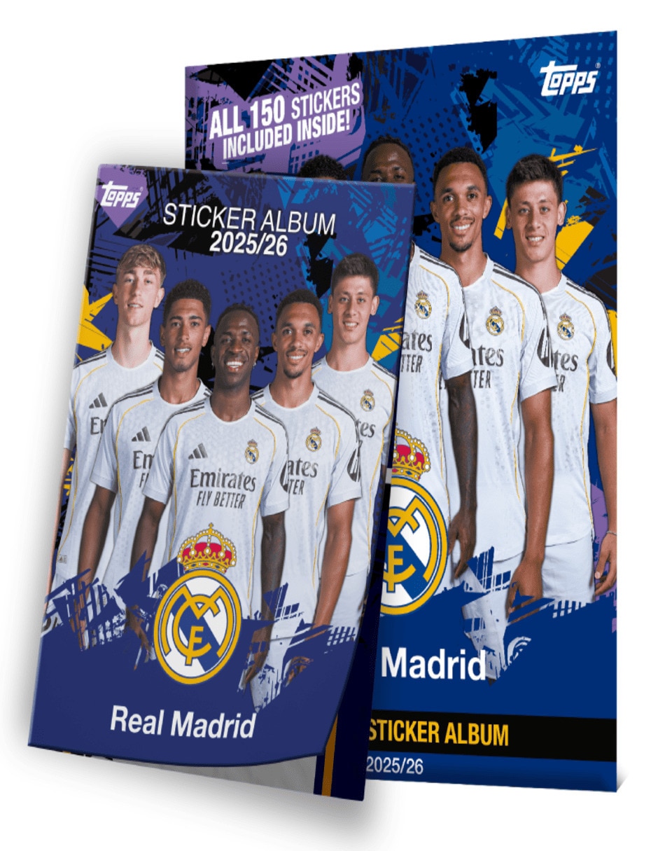 Álbum con estampas de Real Madrid