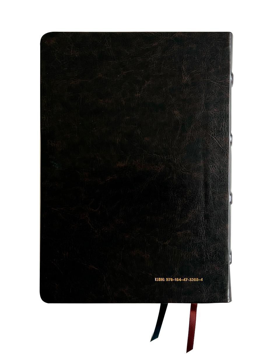 Libro RVR 1960 Biblia de estudio Dake, tamaño grande, piel duotono marrón de Reina Valera 4
