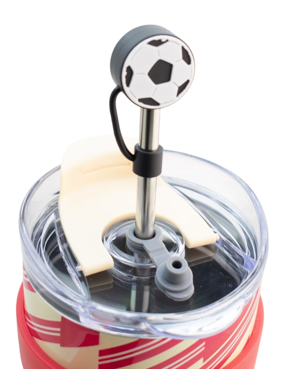 Termo de acero inoxidable Snoopy Mundial con tapa rosca 1.2 L 3