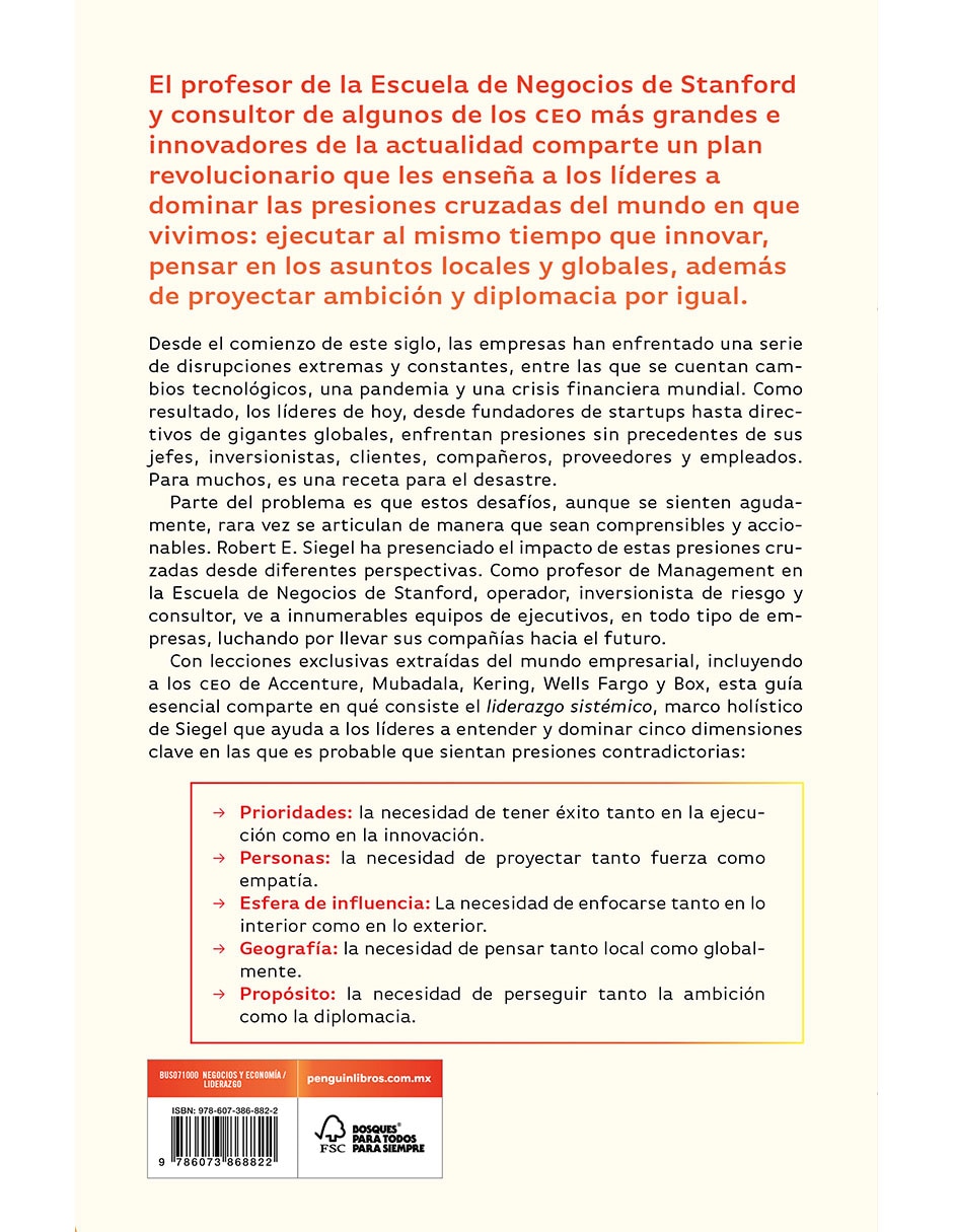 Libro El líder sistémico de Robert E. Siegel 2
