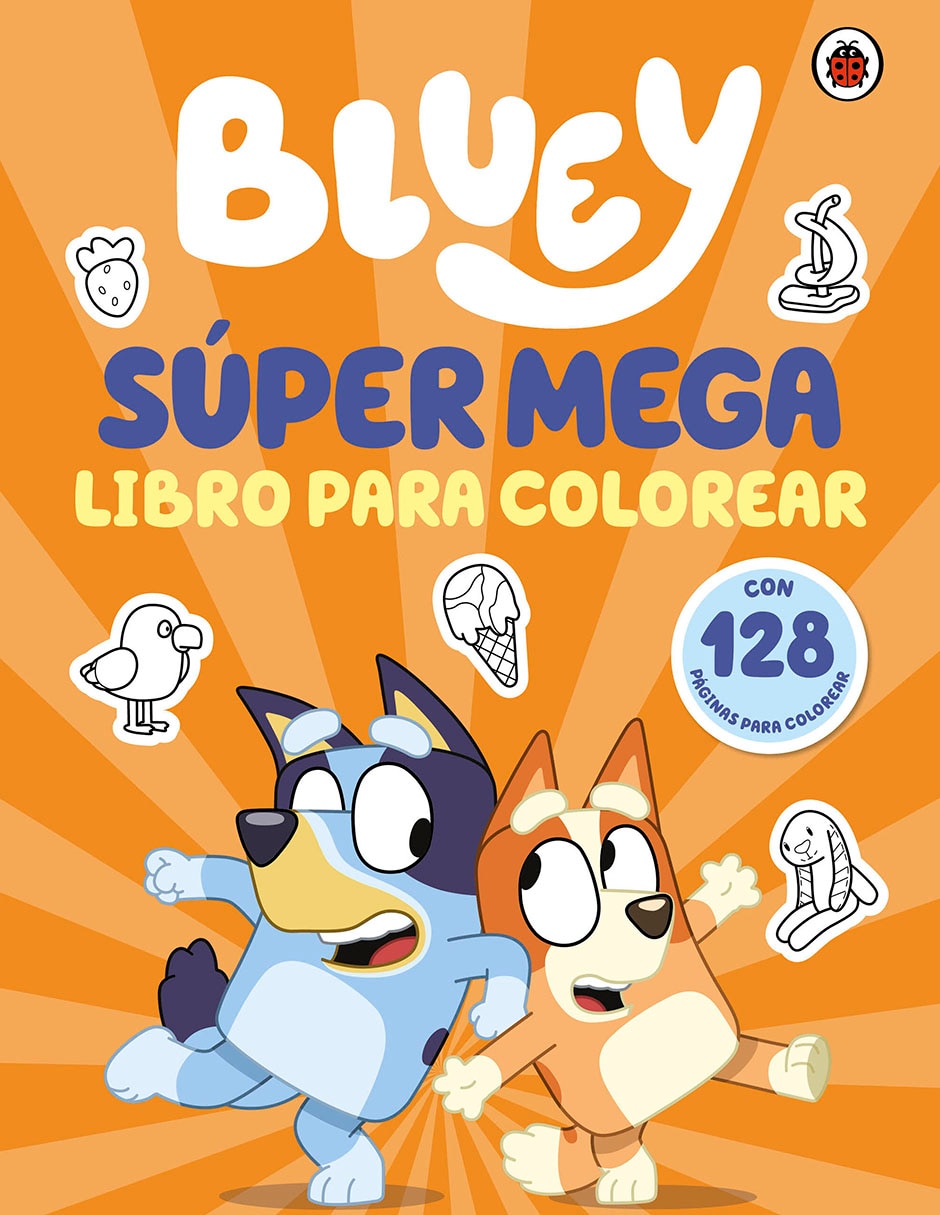 Libro Bluey: Súper mega libro para colorear de Ladybird Books