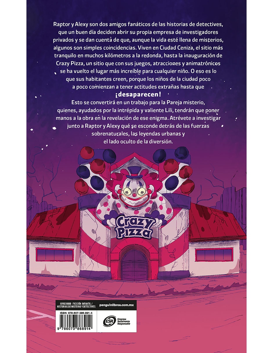 Libro Caso No.1 Misterio en Crazy Pizza de Raptor Gamer 2
