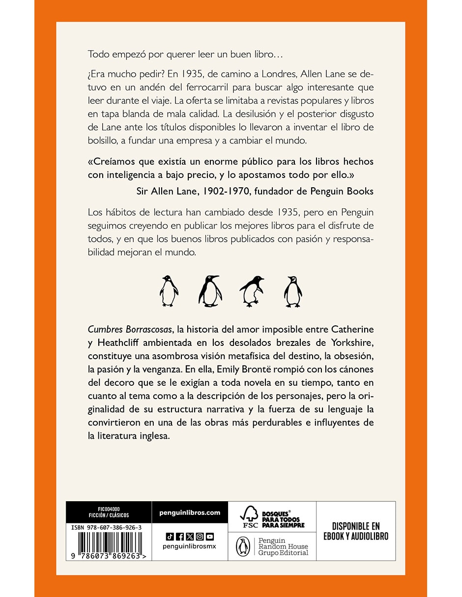Libro Cumbres borrascosas de Emily Brontë 2