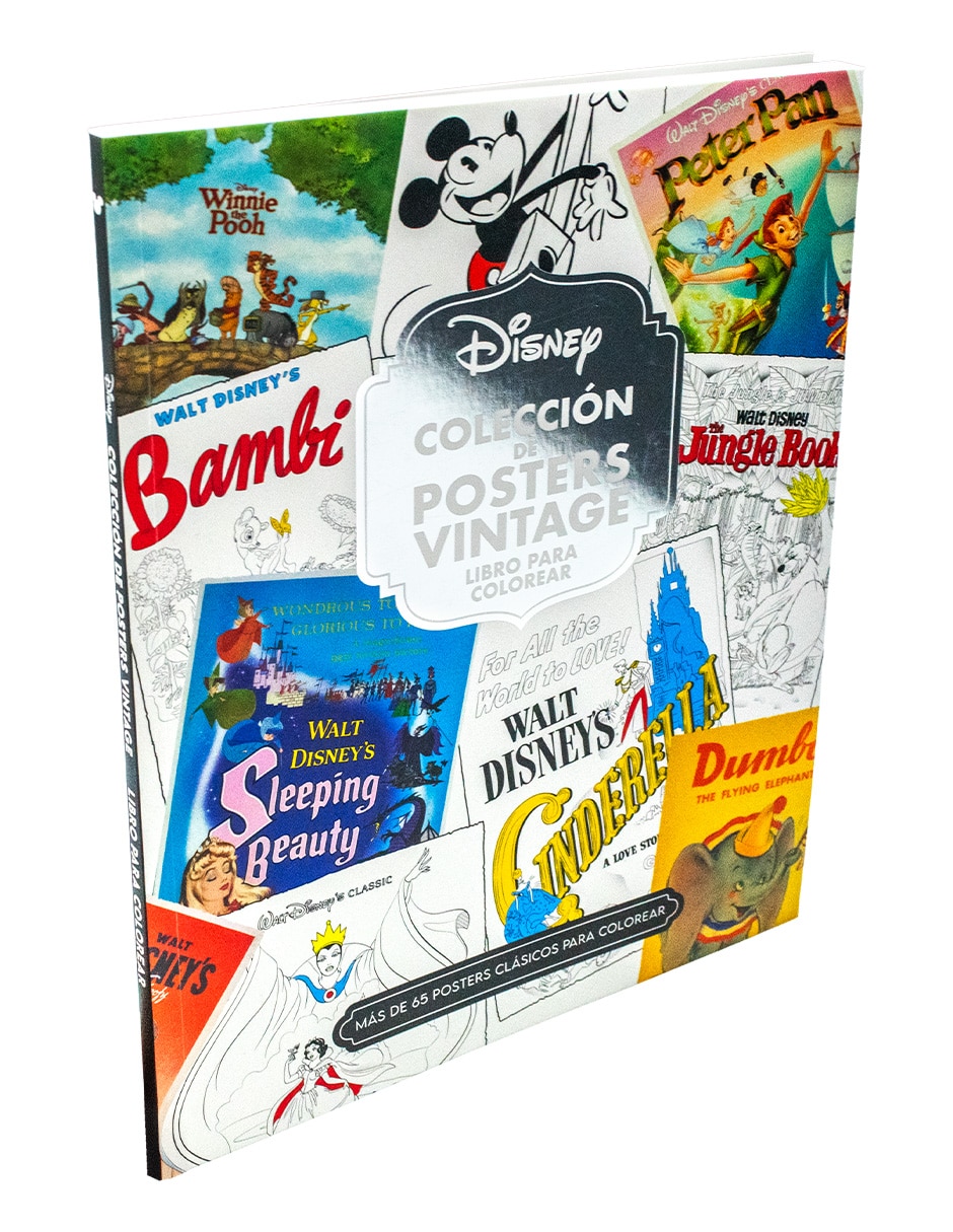 Libro Para Colorear Posters Vintage Disney de