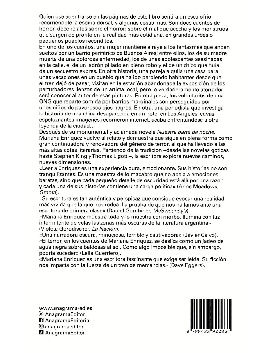 Libro Un lugar soleado para gente sombría de Mariana Enriquez 2
