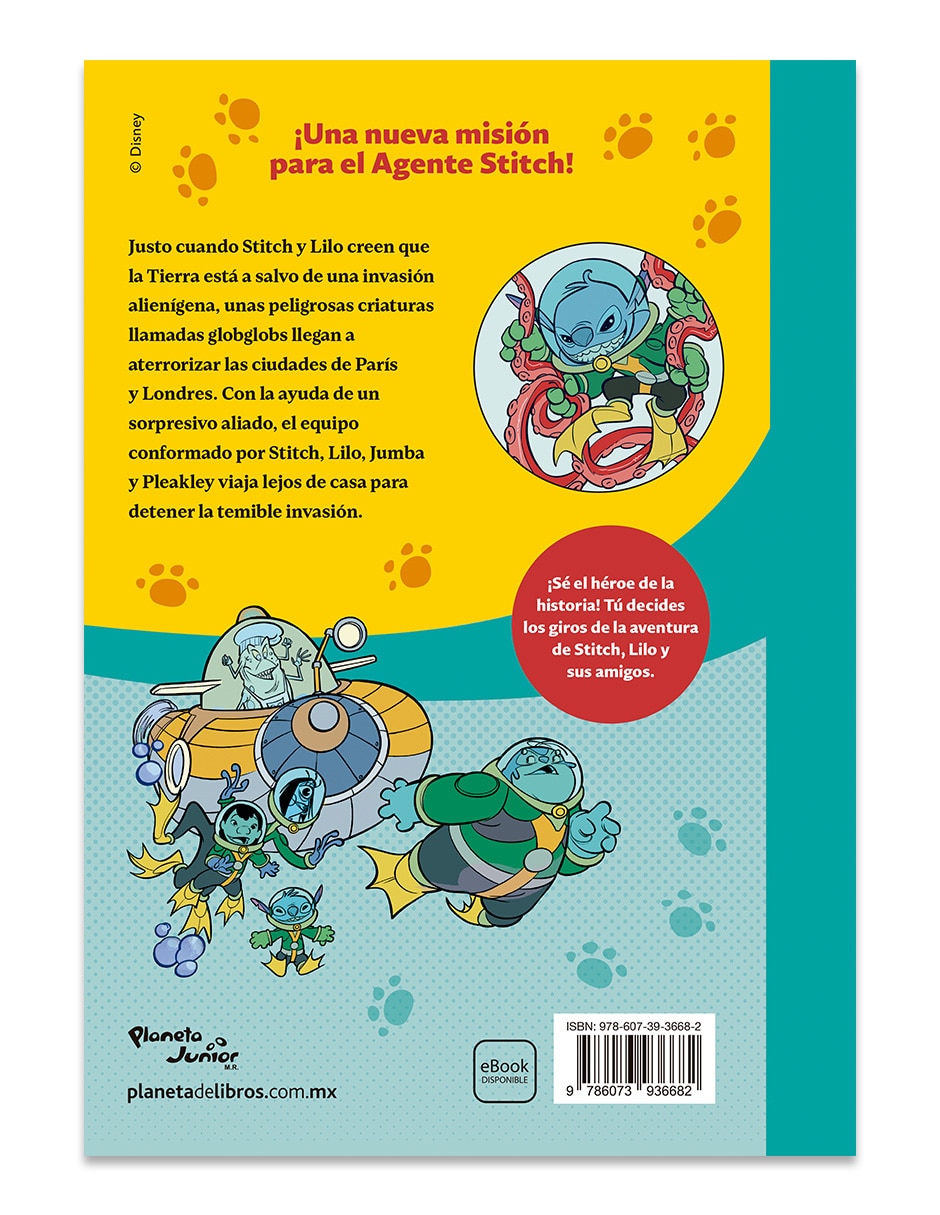 Libro Agente Stitch Tu Eres El Héroe Una Ola De Enemigos de Disney 2