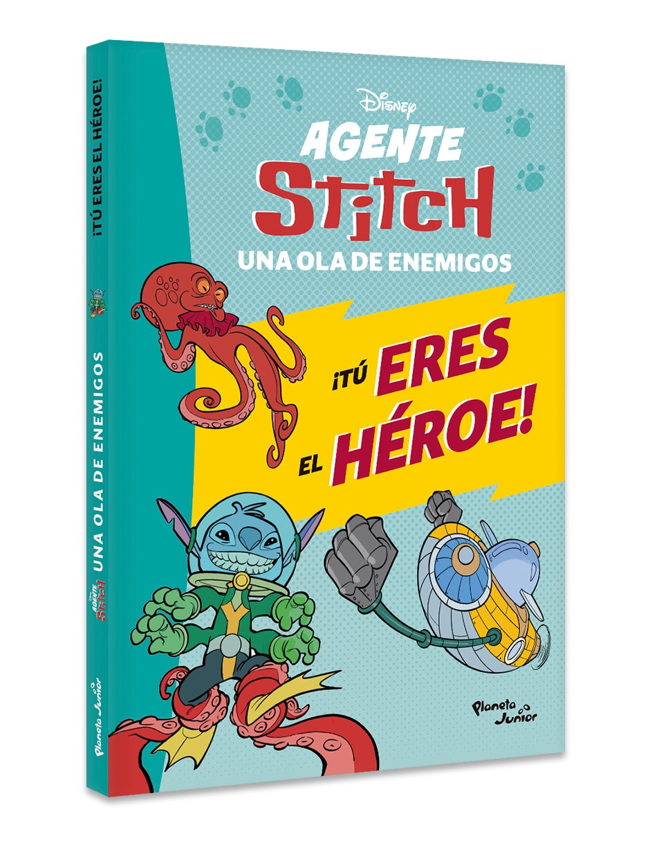 Libro Agente Stitch Tu Eres El Héroe Una Ola De Enemigos de Disney 3