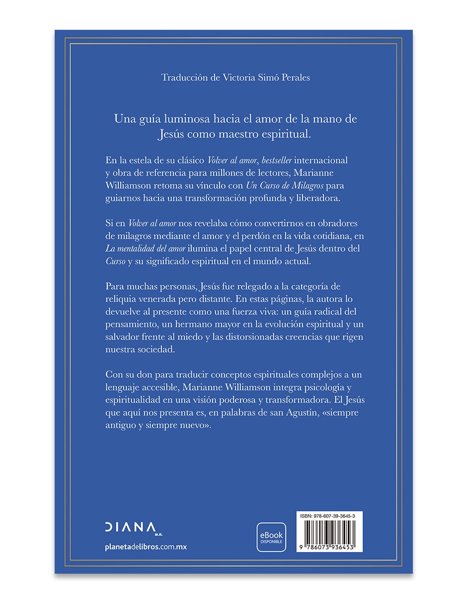 Libro La Mentalidad Del Amor de Marianne Williamson 2