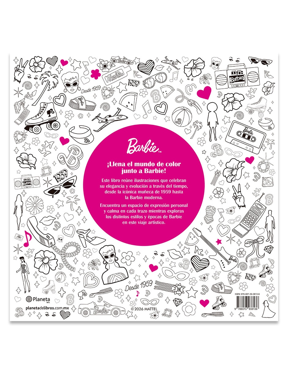 Libro Barbie Todo Es Posible Libro Oficial Para Colorear de Mattel 2