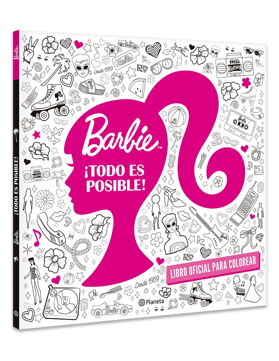 Libro Barbie Todo Es Posible Libro Oficial Para Colorear de Mattel 3