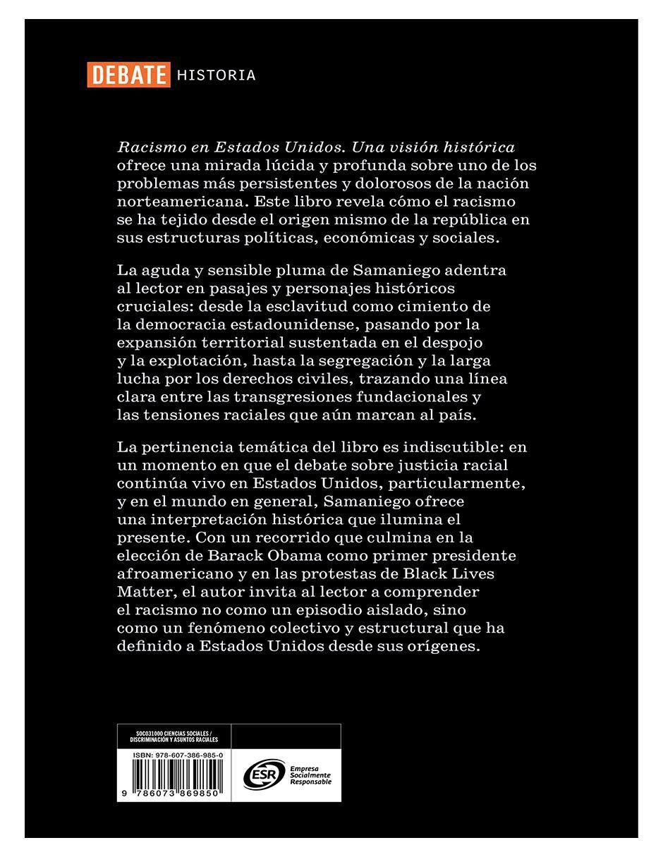 Libro Racismo en Estados Unidos de Federico Samaniego Lapuente 2