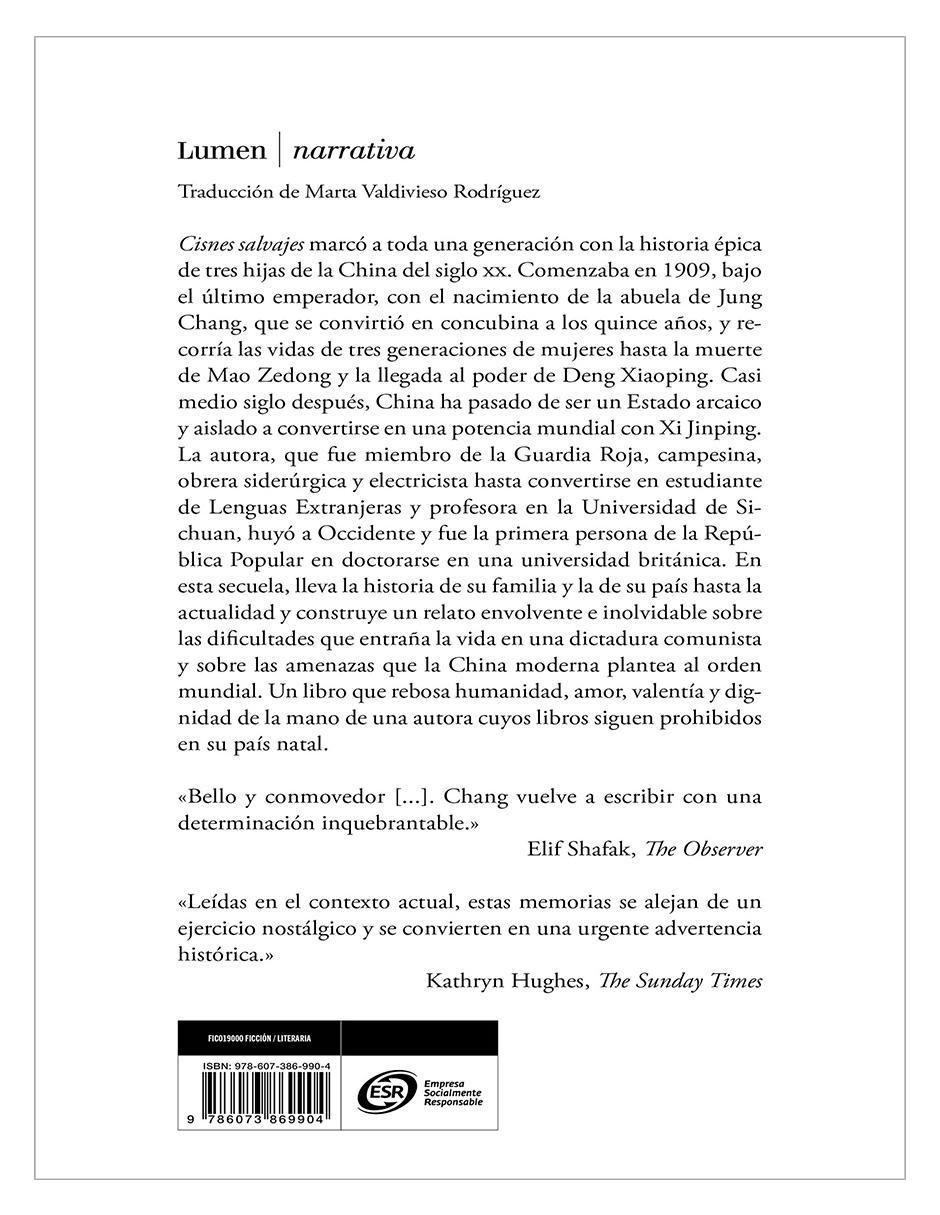 Libro Vuelan los cisnes salvajes de Jung Chang 2