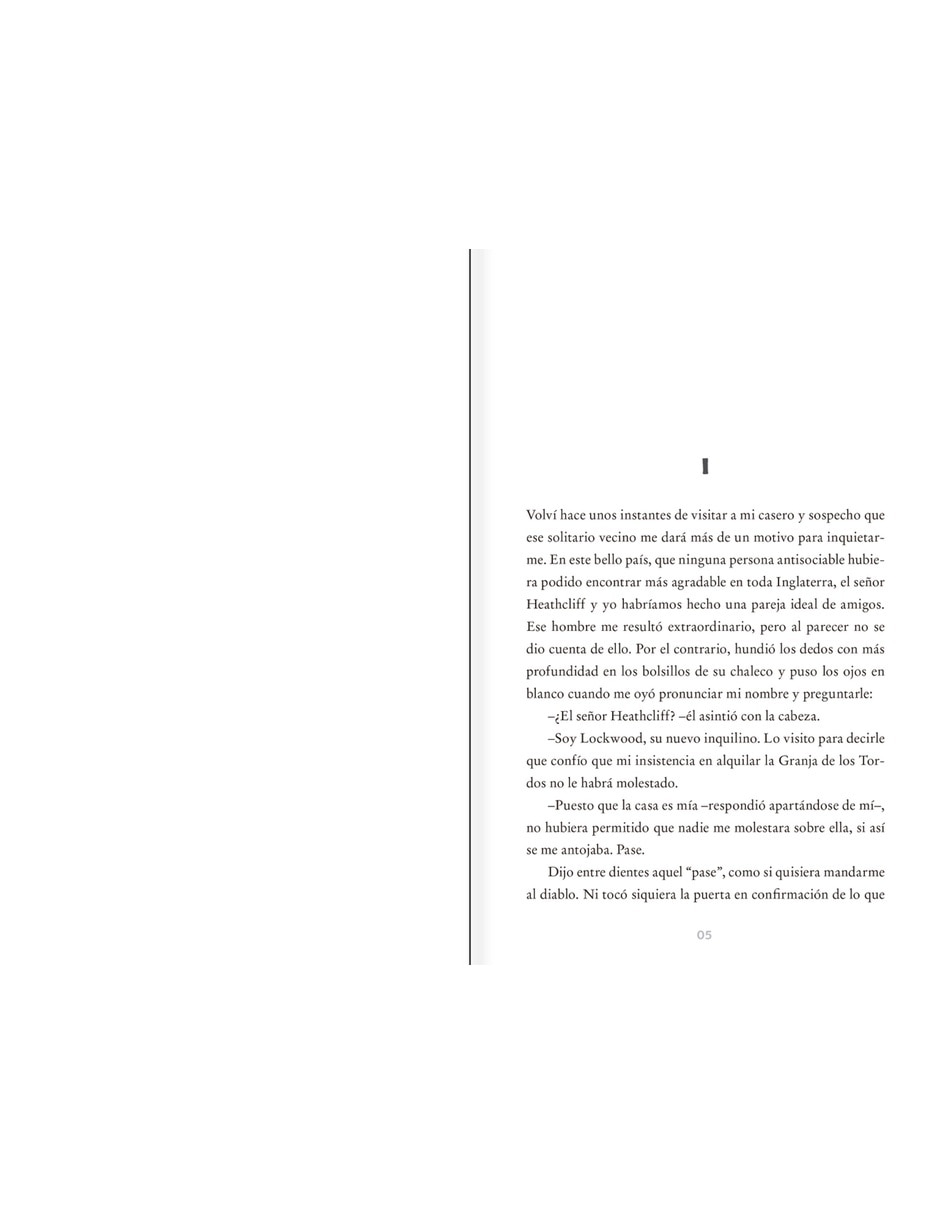 Libro CUMBRES BORRASCOSAS de Emily Bronte 2