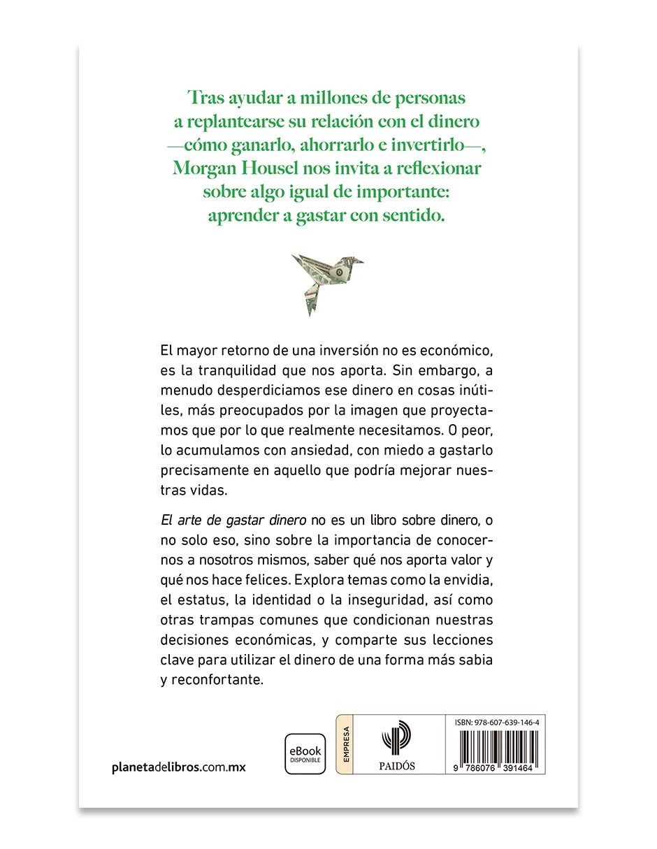 Libro El Arte De Gastar Dinero de Morgan Housel 2