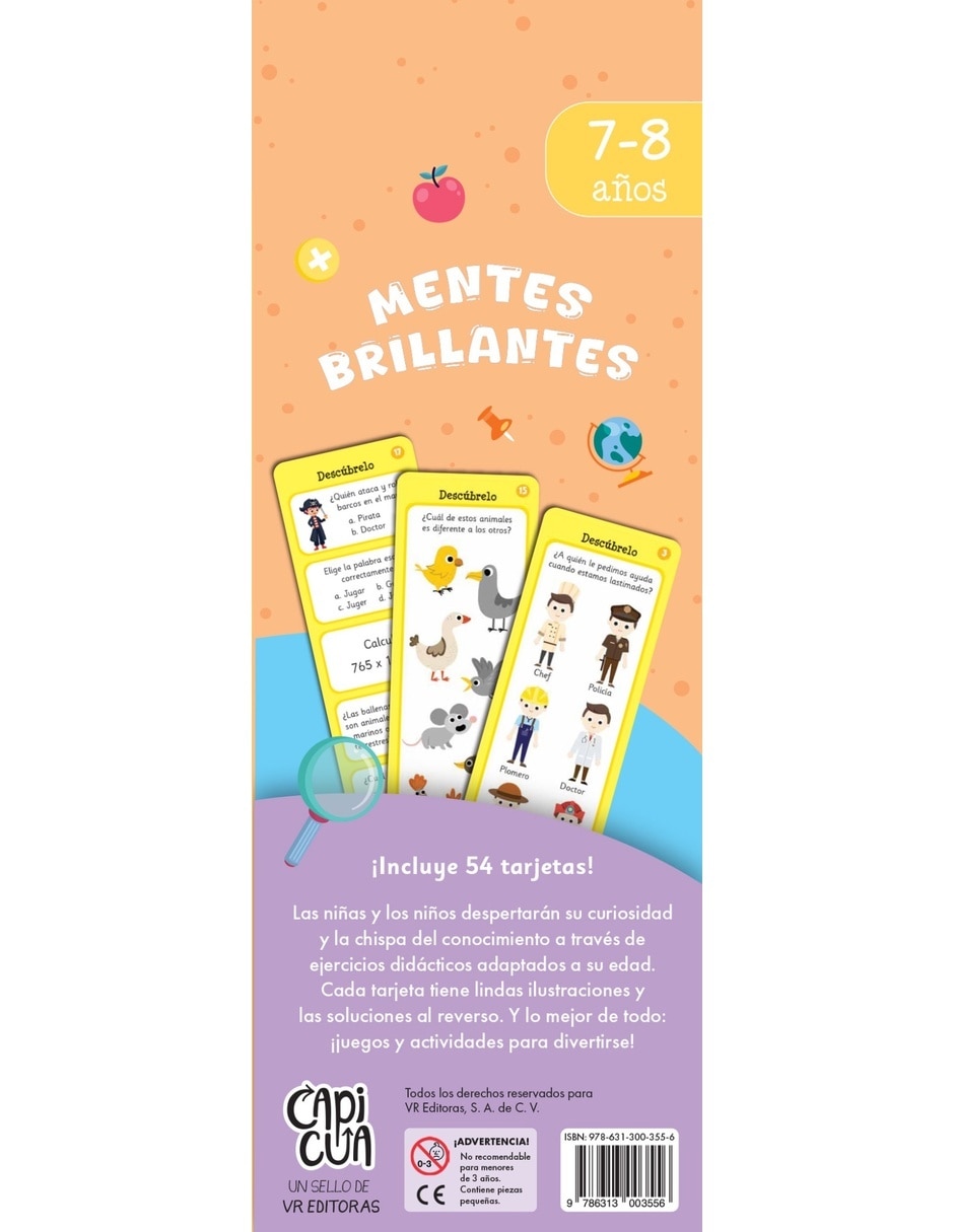 Libro Mentes Brillantes 7-8 años de Capicua 3