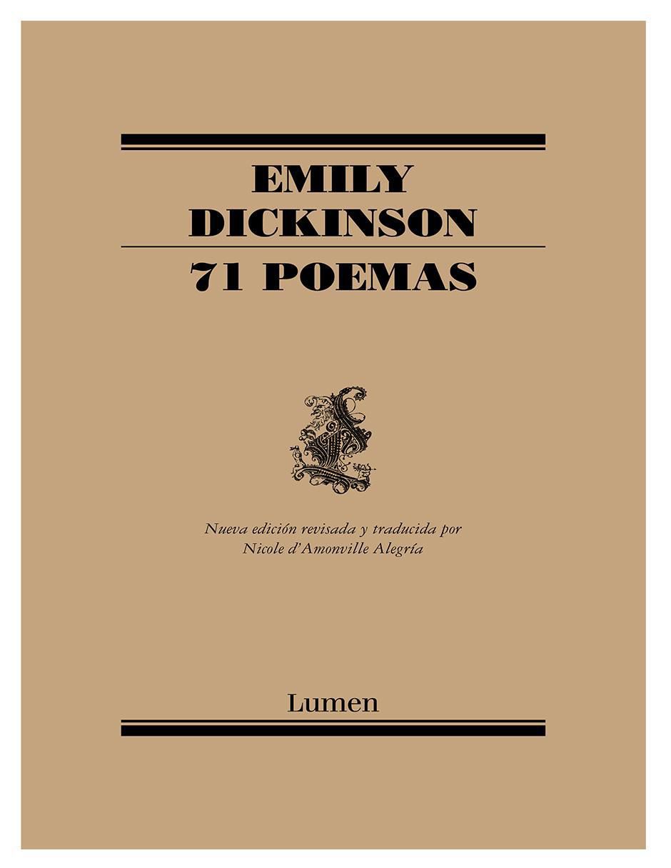 Libro 71 Poemas Edición Revisada de Emily Dickinson