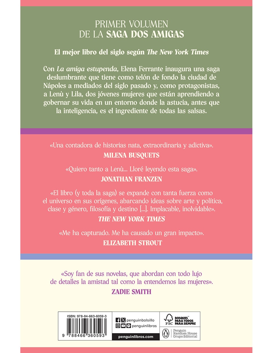 Libro La amiga estupenda (edición limitada con cantos tintados) de Elena Ferrante 2