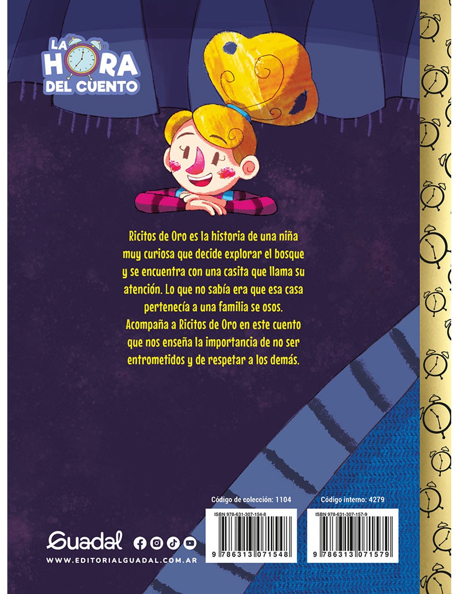 Libro La hora del cuento. Ricitos de oro de Editorial Guadal 2