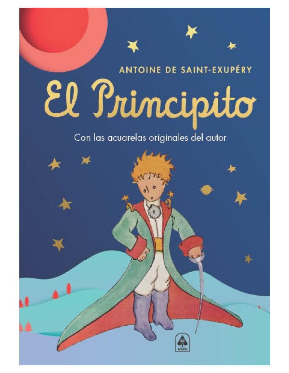 Libro El Principito - Letras Doradas y Acuarelas Originales Del Autor de Antoine de Saint-Exupéry