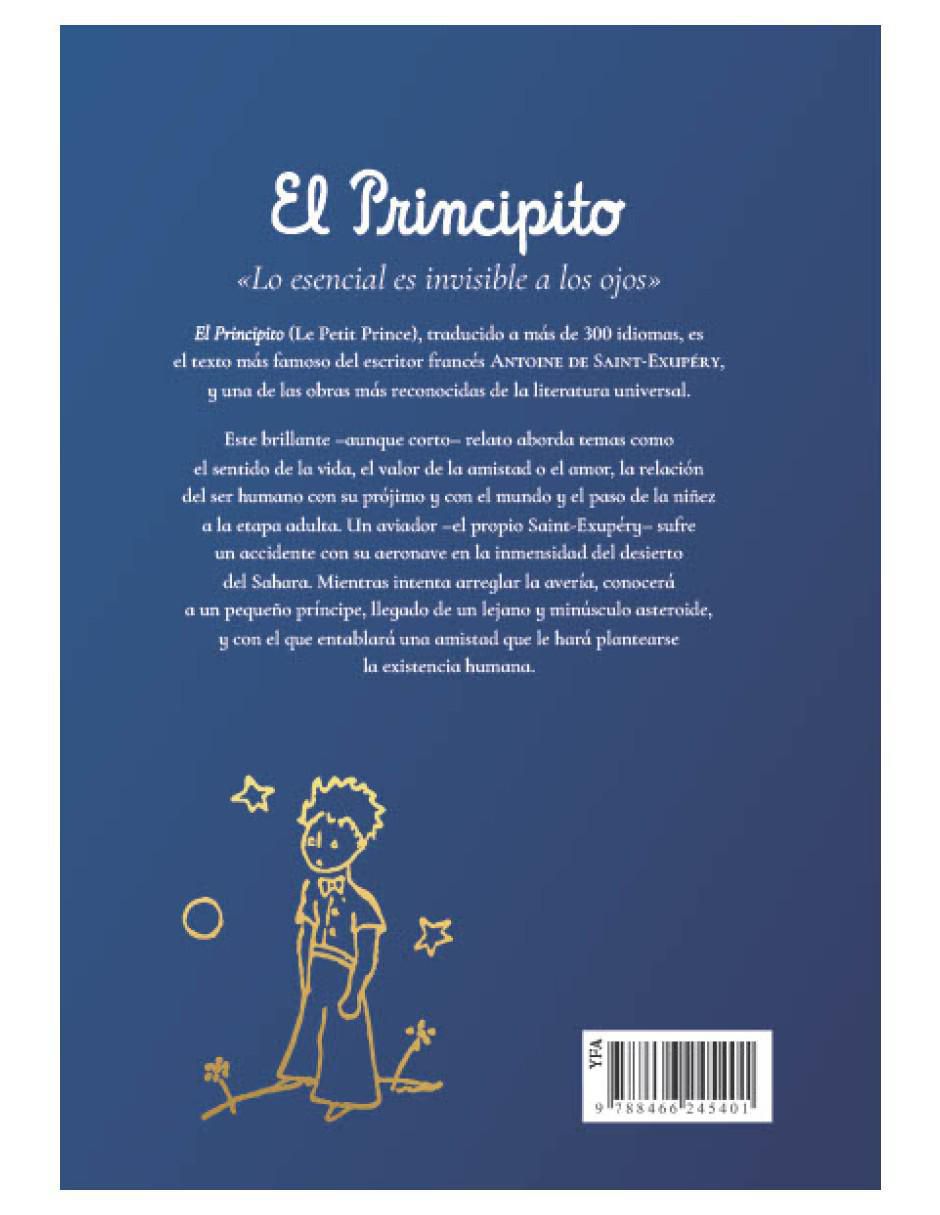 Libro El Principito - Letras Doradas y Acuarelas Originales Del Autor de Antoine de Saint-Exupéry 2