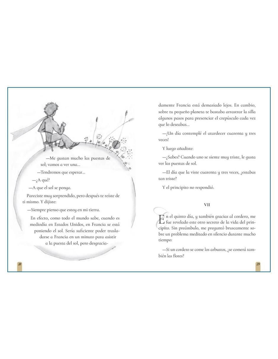 Libro El Principito - Letras Doradas y Acuarelas Originales Del Autor de Antoine de Saint-Exupéry 6