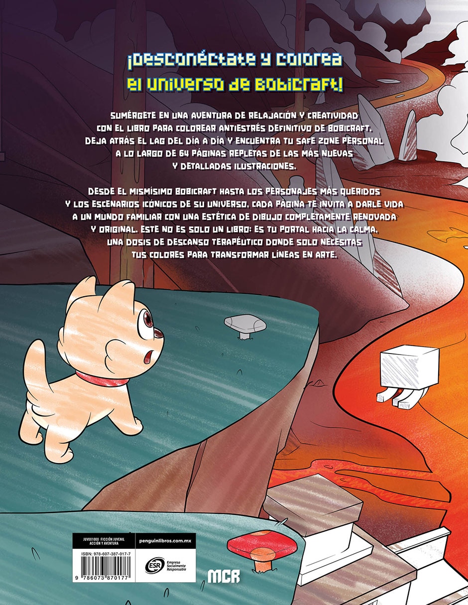 Libro para colorear antiestrés de Bobicraft 2
