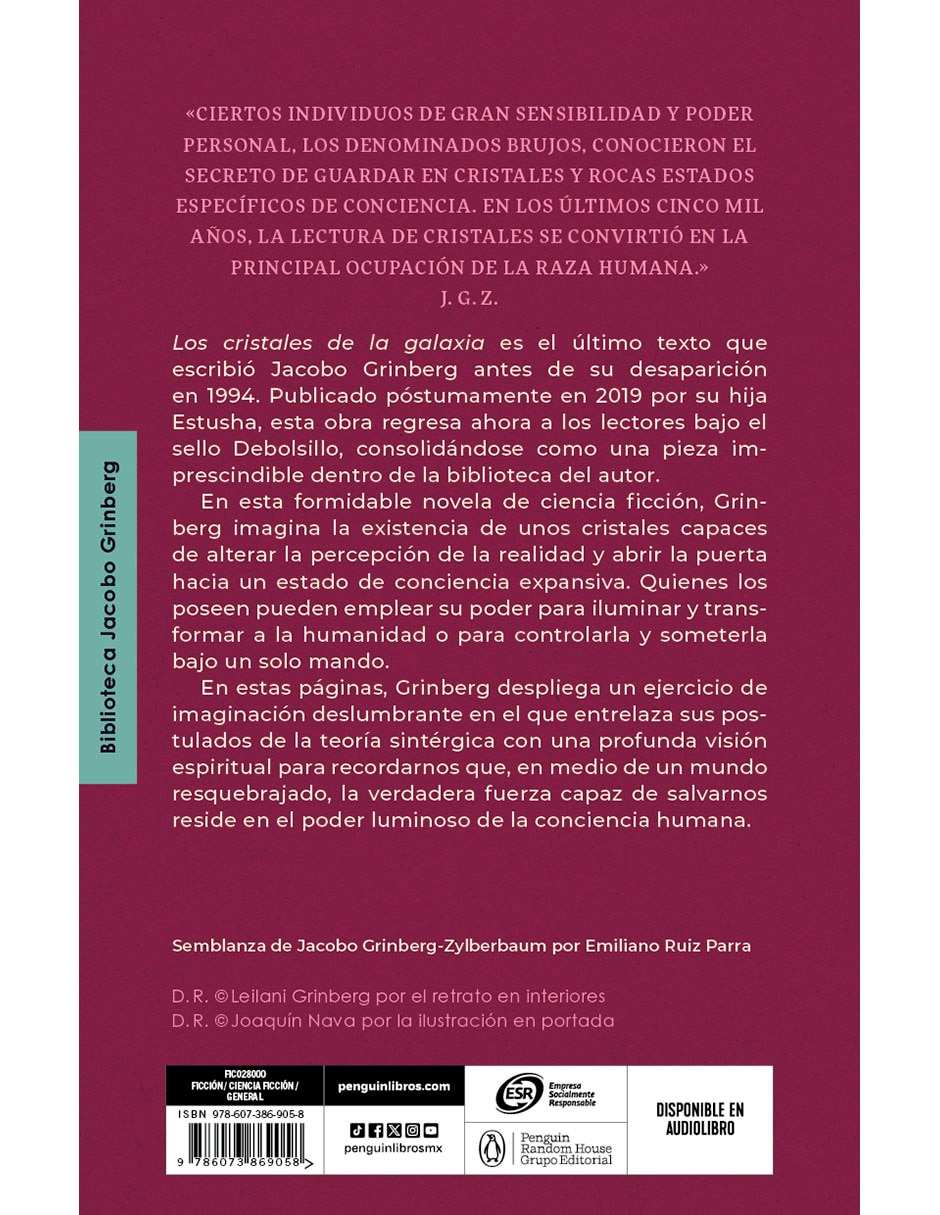 Libro Los cristales de la galaxia de Jacobo Grinberg-Zylberbaum 2