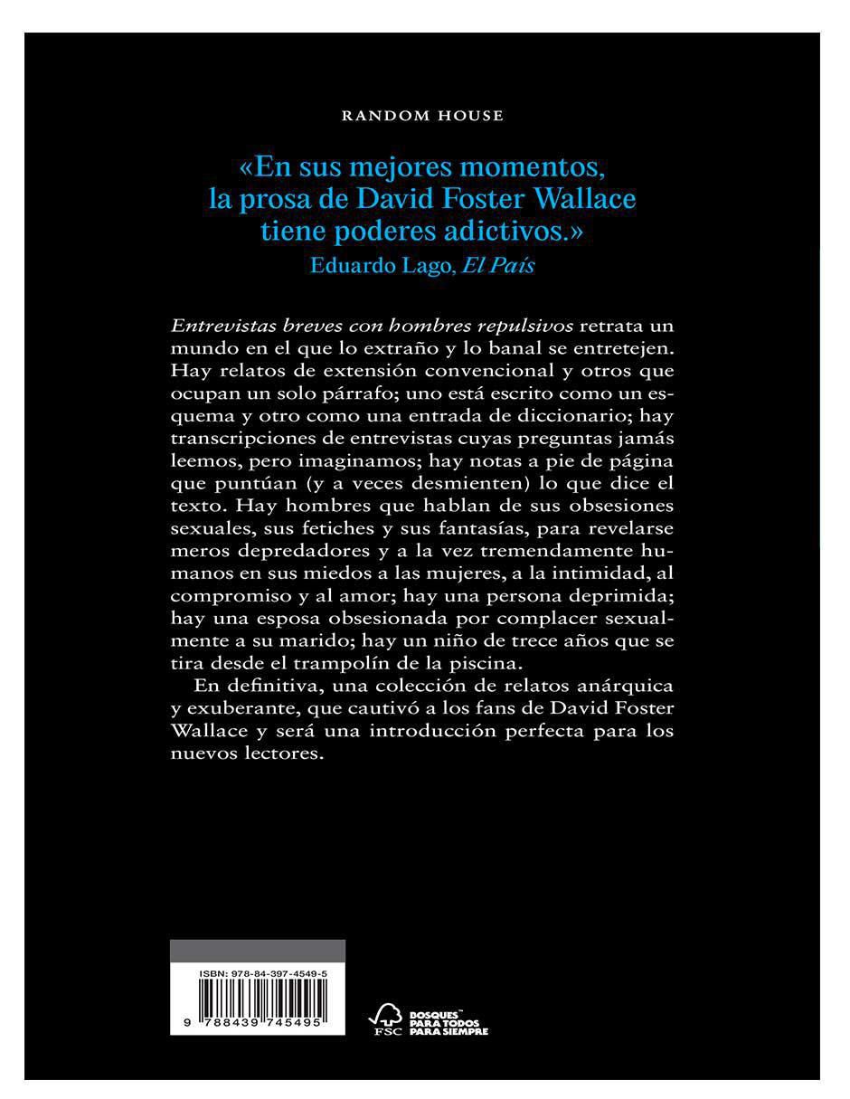 Libro Entrevistas Hombres Repulsivos de David Foster Wallace 2
