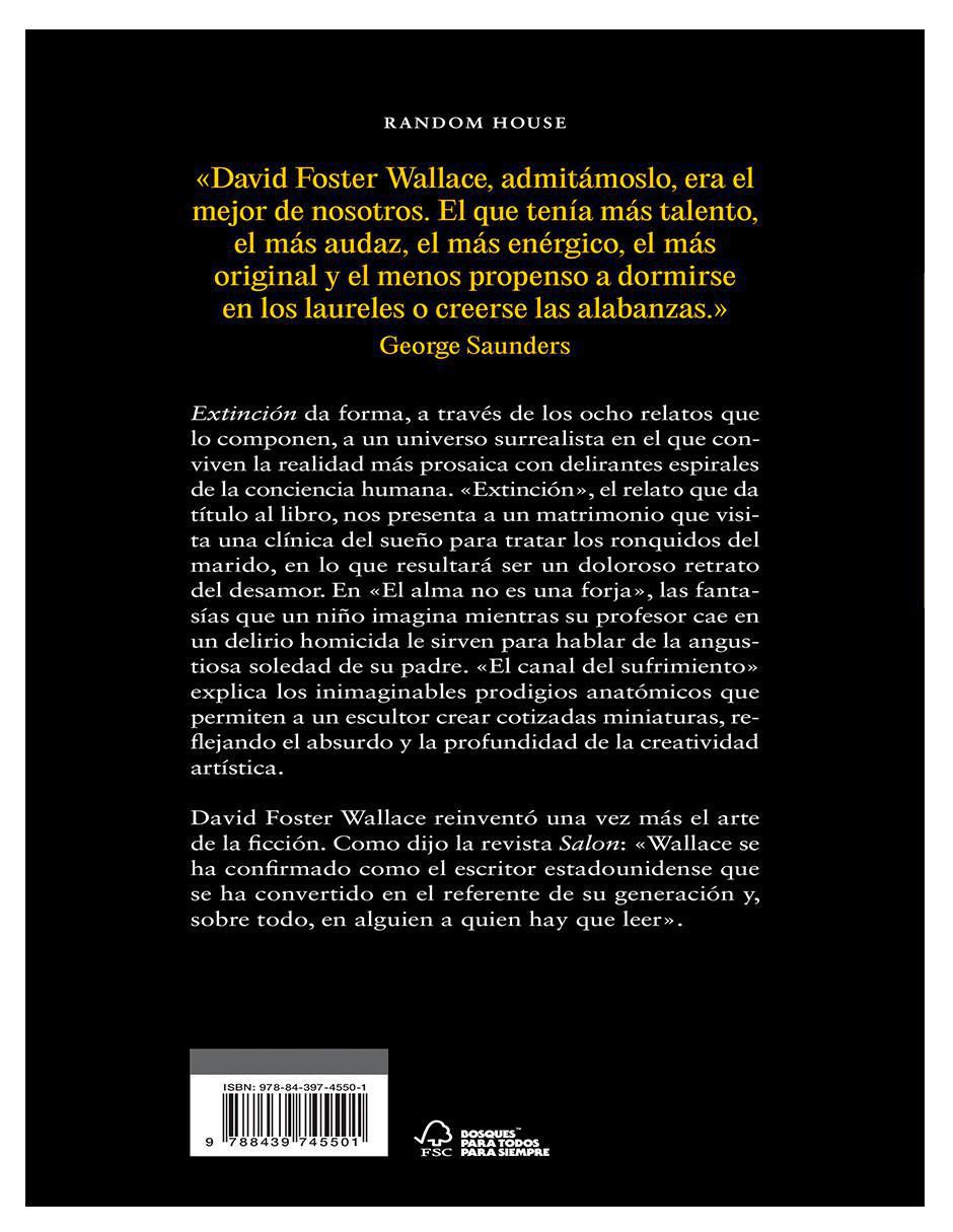 Libro Extincion de David Foster Wallace 2