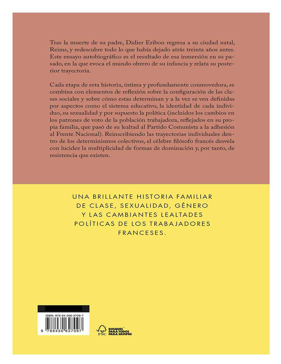 Libro Libro Regreso A de Reims Didier Eribon 3