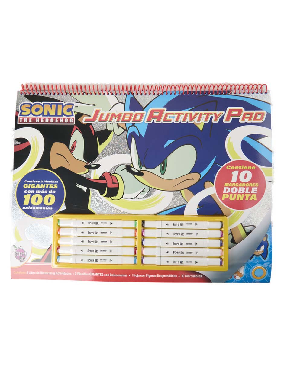 Libro para colorear con stickers Gigante de Aventuras y Retos