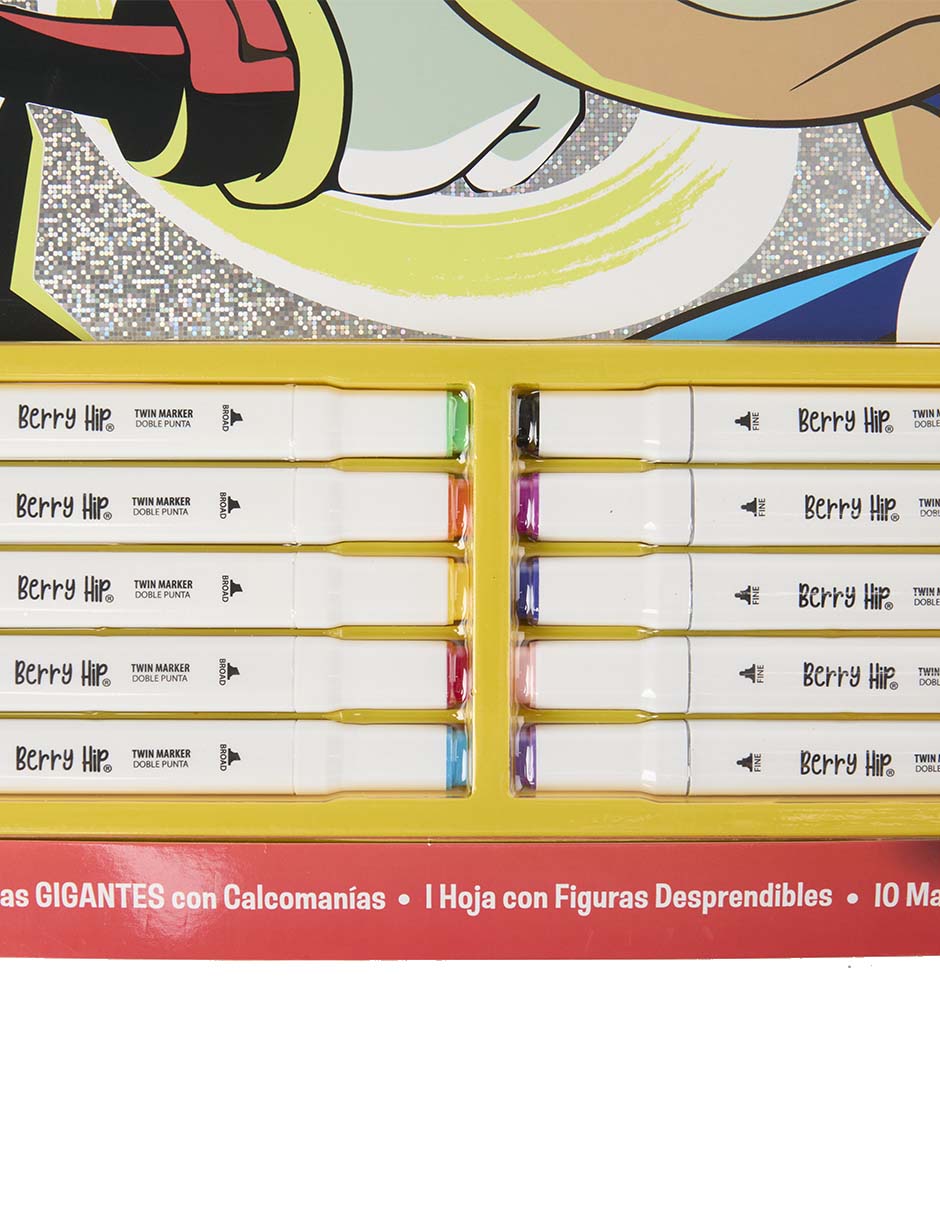 Libro para colorear con stickers Gigante de Aventuras y Retos 2