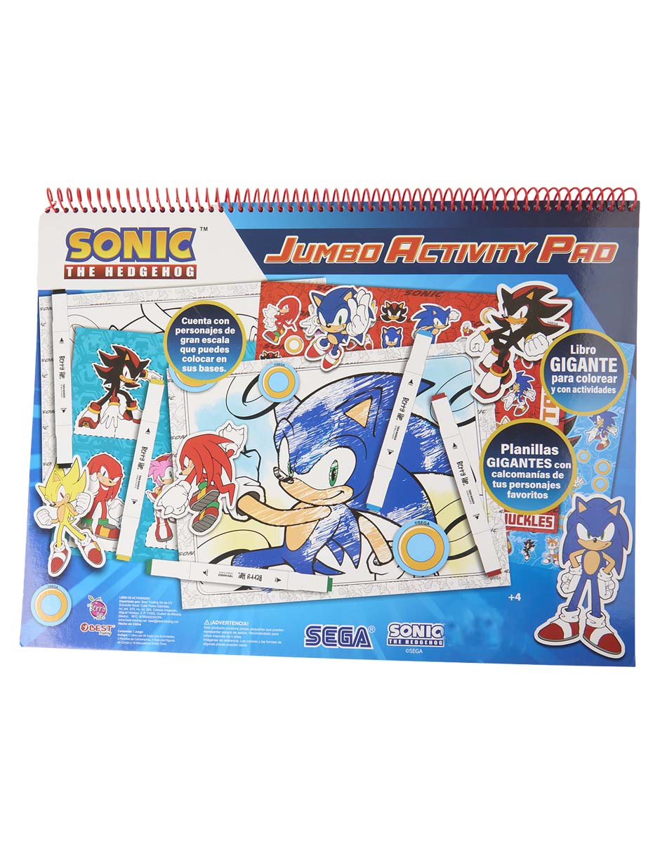 Libro para colorear con stickers Gigante de Aventuras y Retos 3