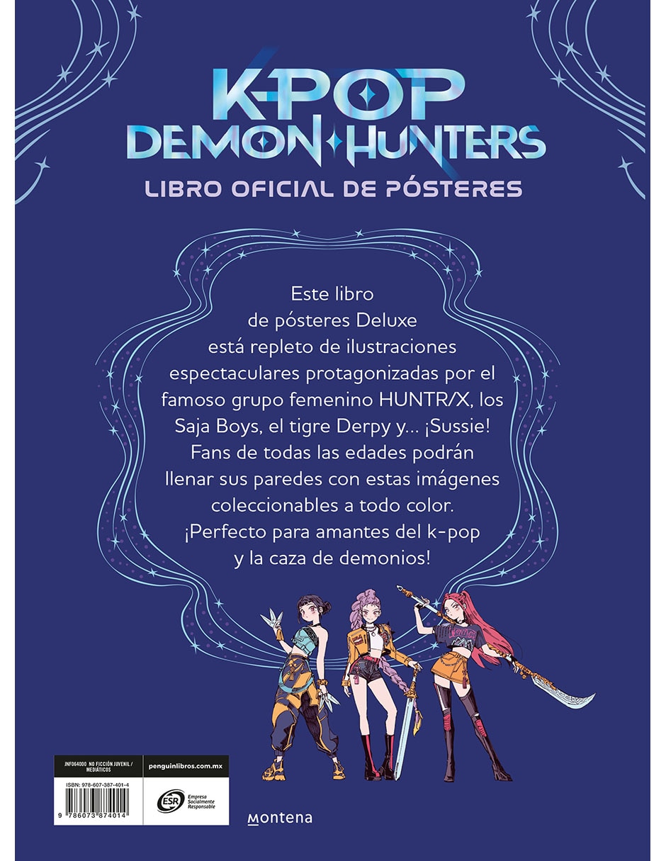 Libro K-pop demon hunters: libro oficial de posteres 2