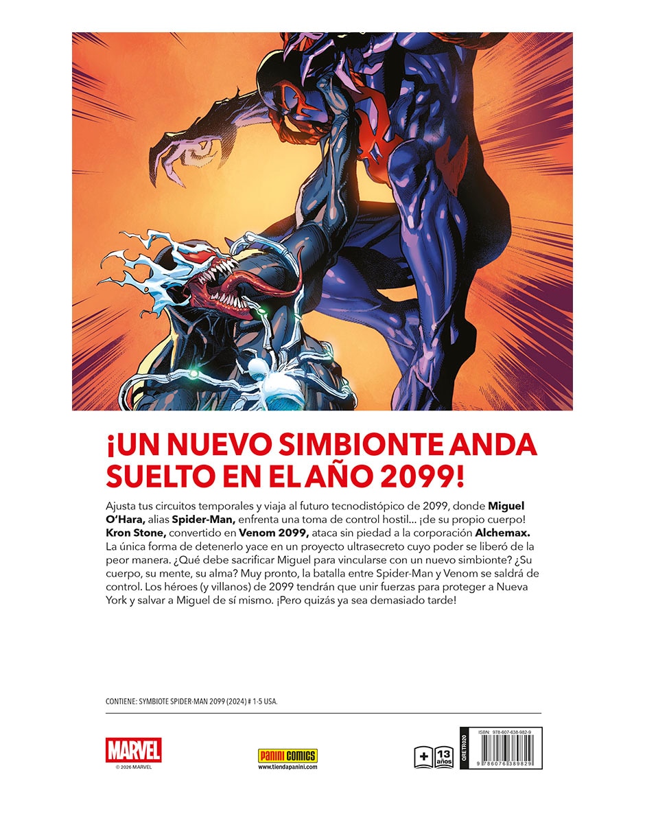 Cómic Spider-Man 2099 Symbyote (Marvel Retropick) 2