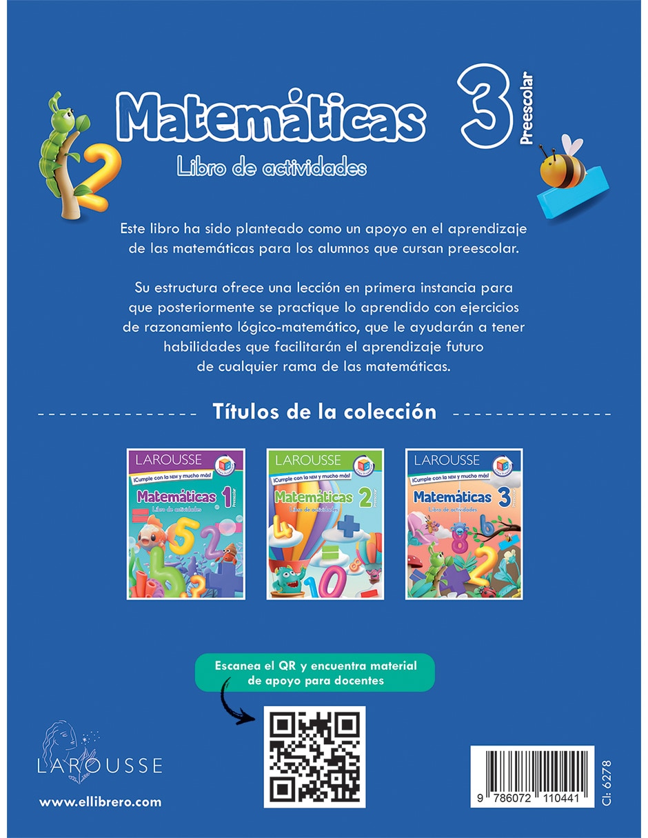 Libro Preescolar Matemáticas 3 de Ediciones 2