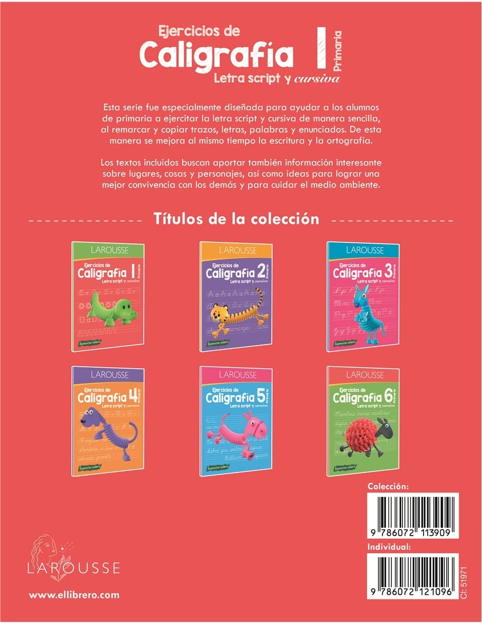 Libro Ejercicios de caligrafía 1° de primaria de Ediciones laorusse 2